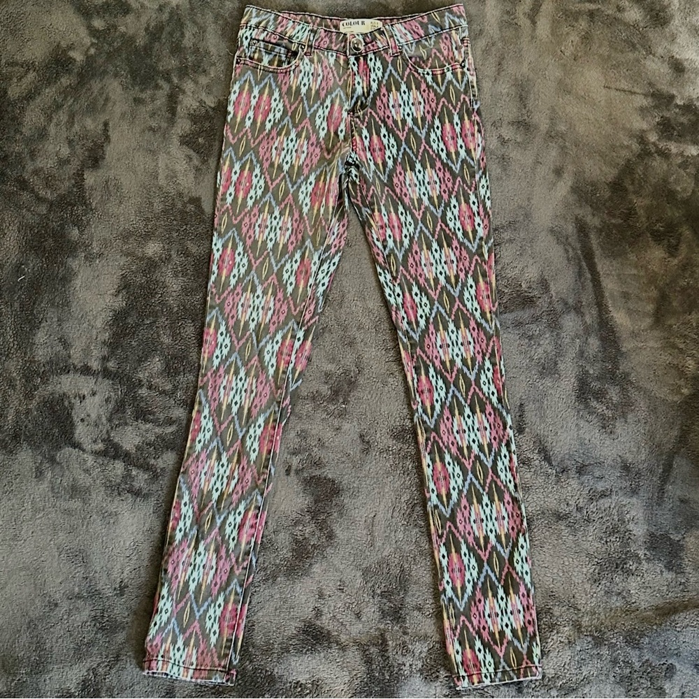 Cotton On Australia Ikat Pattern Skinny Jeans